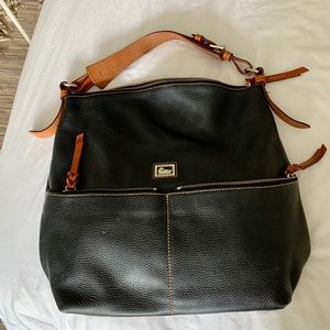 Dooney and Burke black leather purse